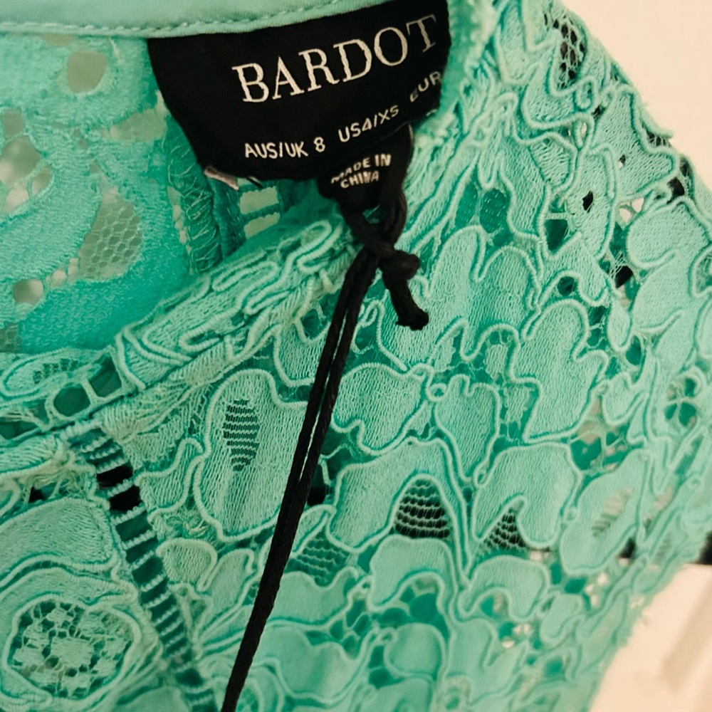 Nordstrom Women's Lace Midi Dress in Turquoise